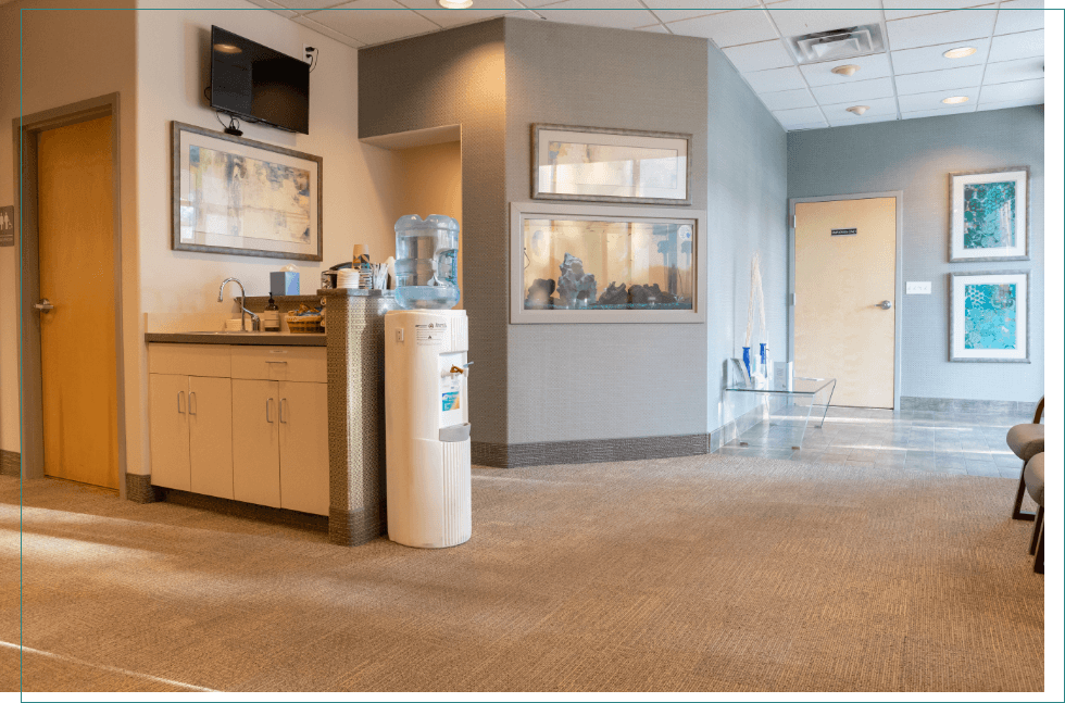 Reception area in Boise dental office